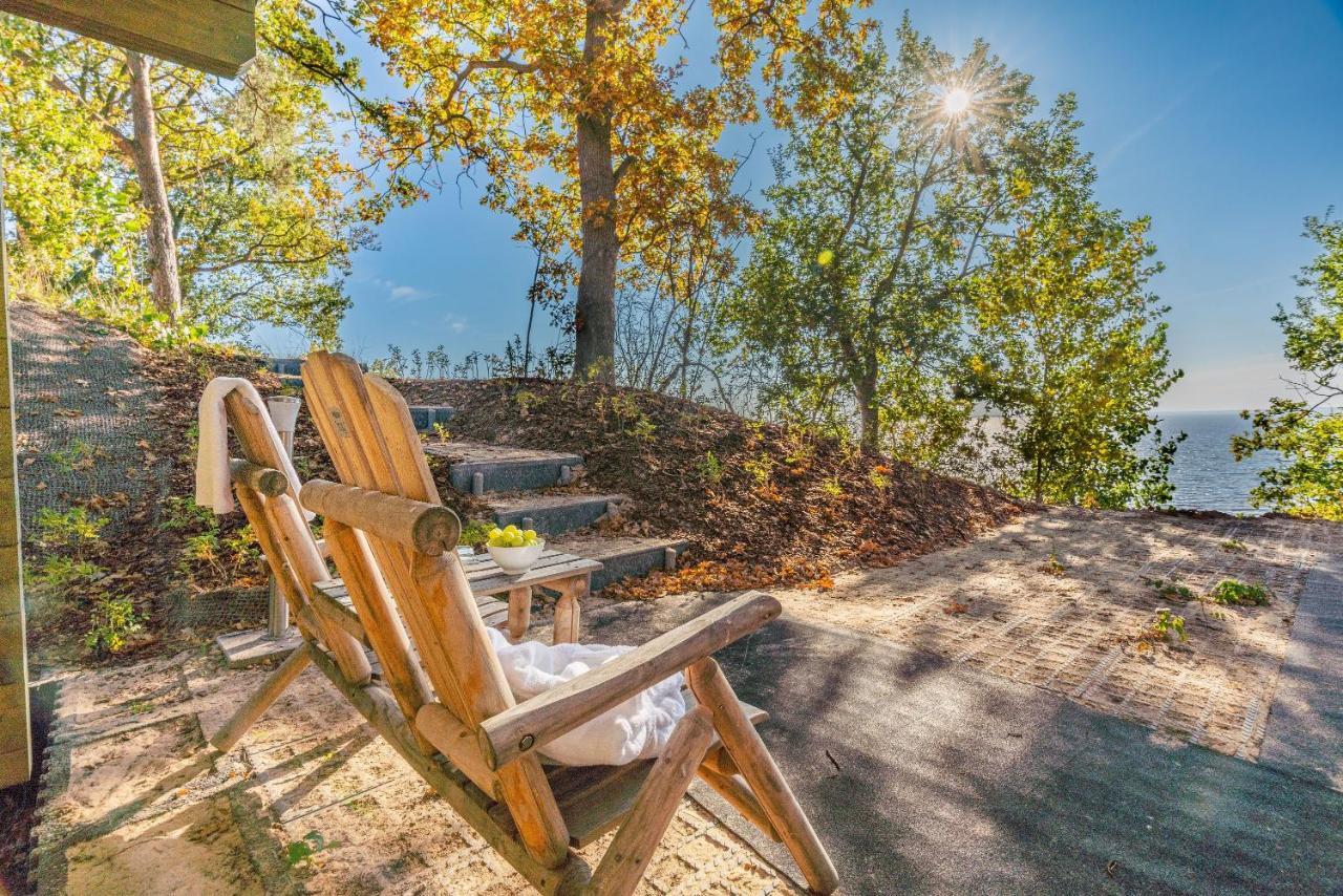Ferienhaus "Biberburg Am Haff" Garz  Exteriör bild